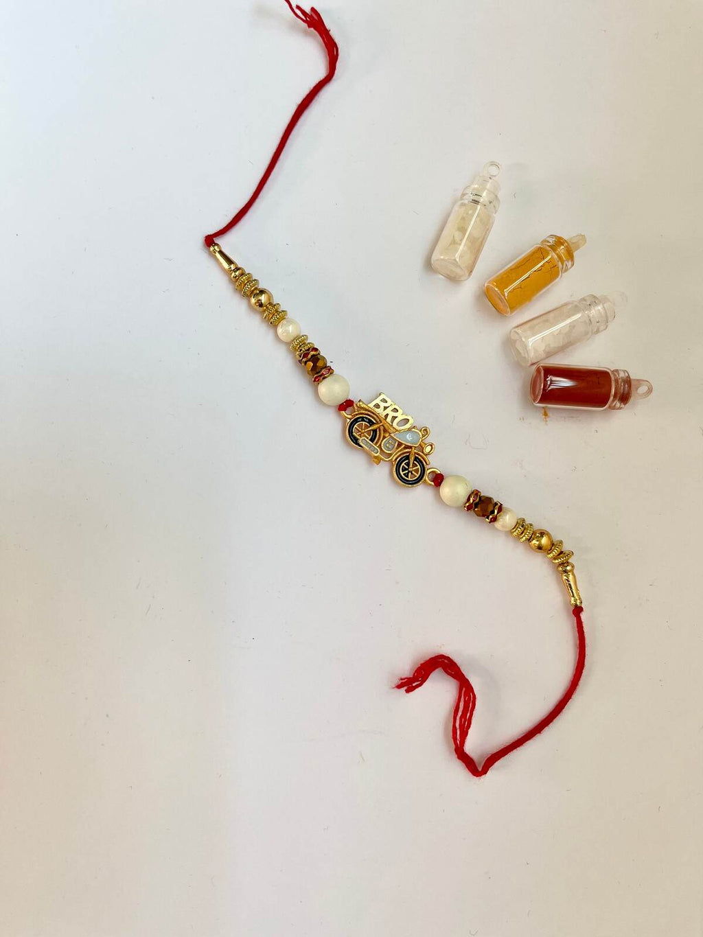 Bro Motorcycle Rakhi / Rakhri for Brother, Handmade Rakhi, Traditional Raksha Bandhan Celebration