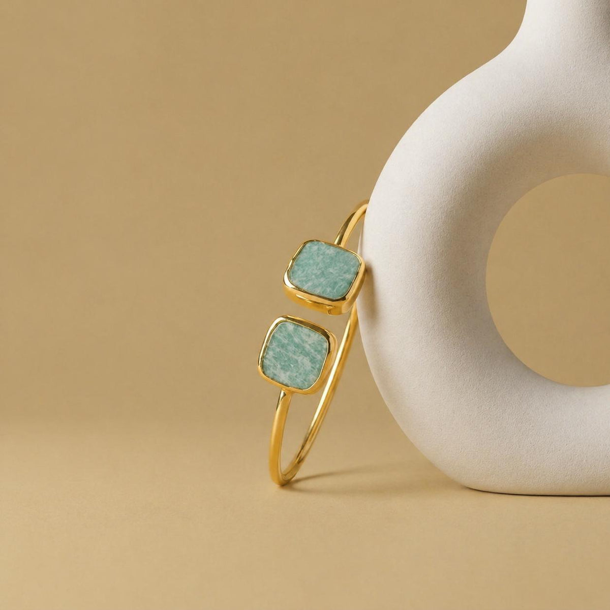 Amazonite Gemstone Adjustable Bracelet | Gift for Wedding | Boho Jewellery