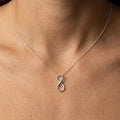 Sterling Silver Infinity Pendant Necklace, Dainty Minimalist Everyday Jewellery