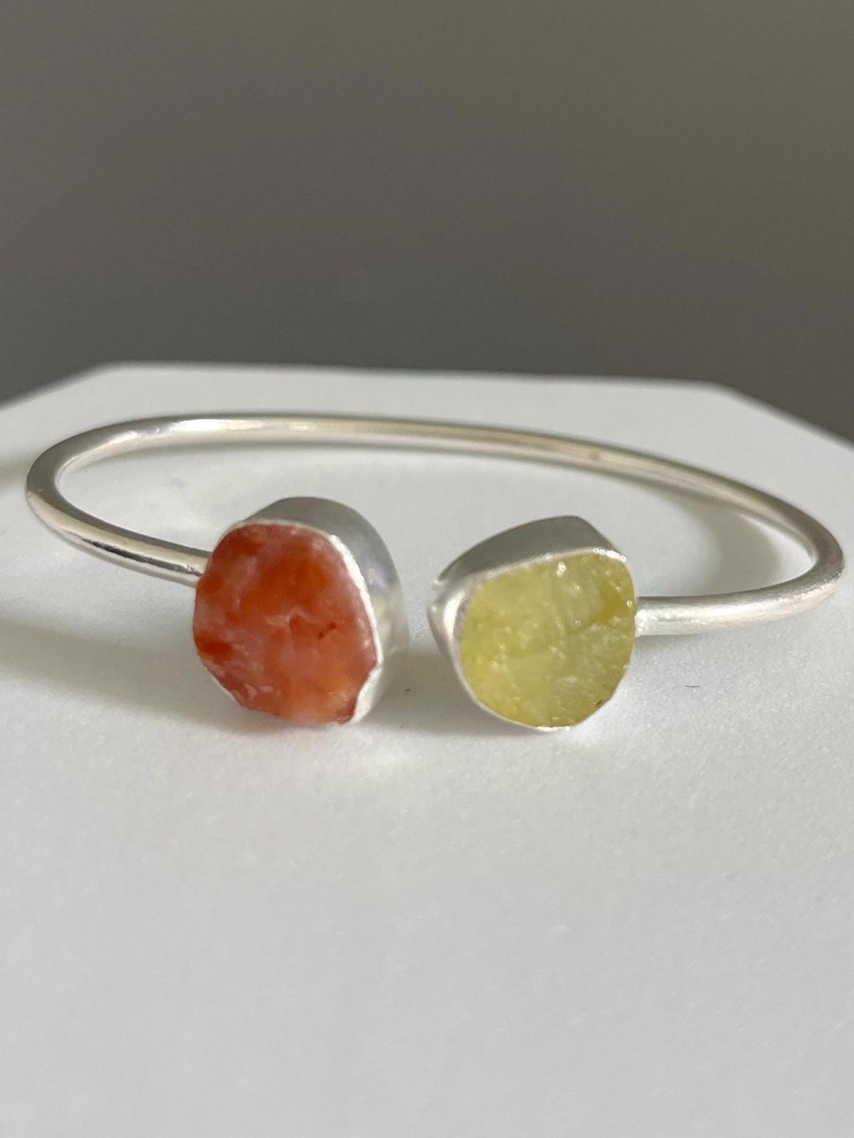 Carnelian X Citerine Gemstone Bracelet