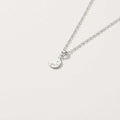 Hammered Sterling Silver Crescent Moon Necklace, Dainty Celestial Pendant, Boho Jewelry
