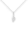 Sterling Silver Dainty Music Note Pendant l Minimalist Jewellery Gift for Music Lover