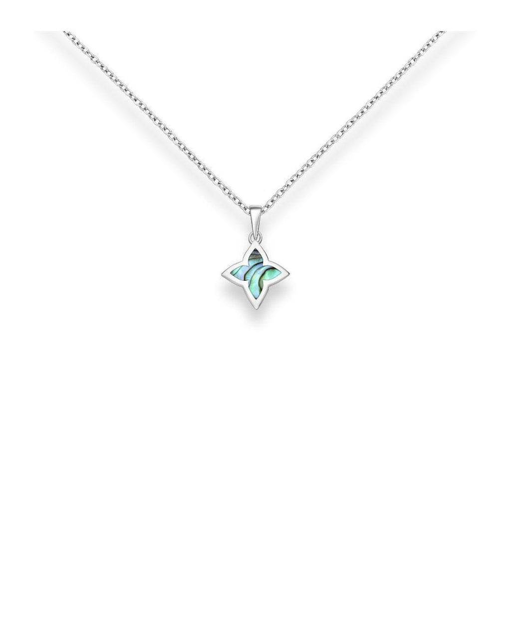 Sterling Silver Star Pendant l Abalone l Mop
