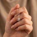 Sterling Silver Om Pendant, Sanskrit Aum Chain Pendant Necklace, Dainty Om Necklace, Yoga Jewellery