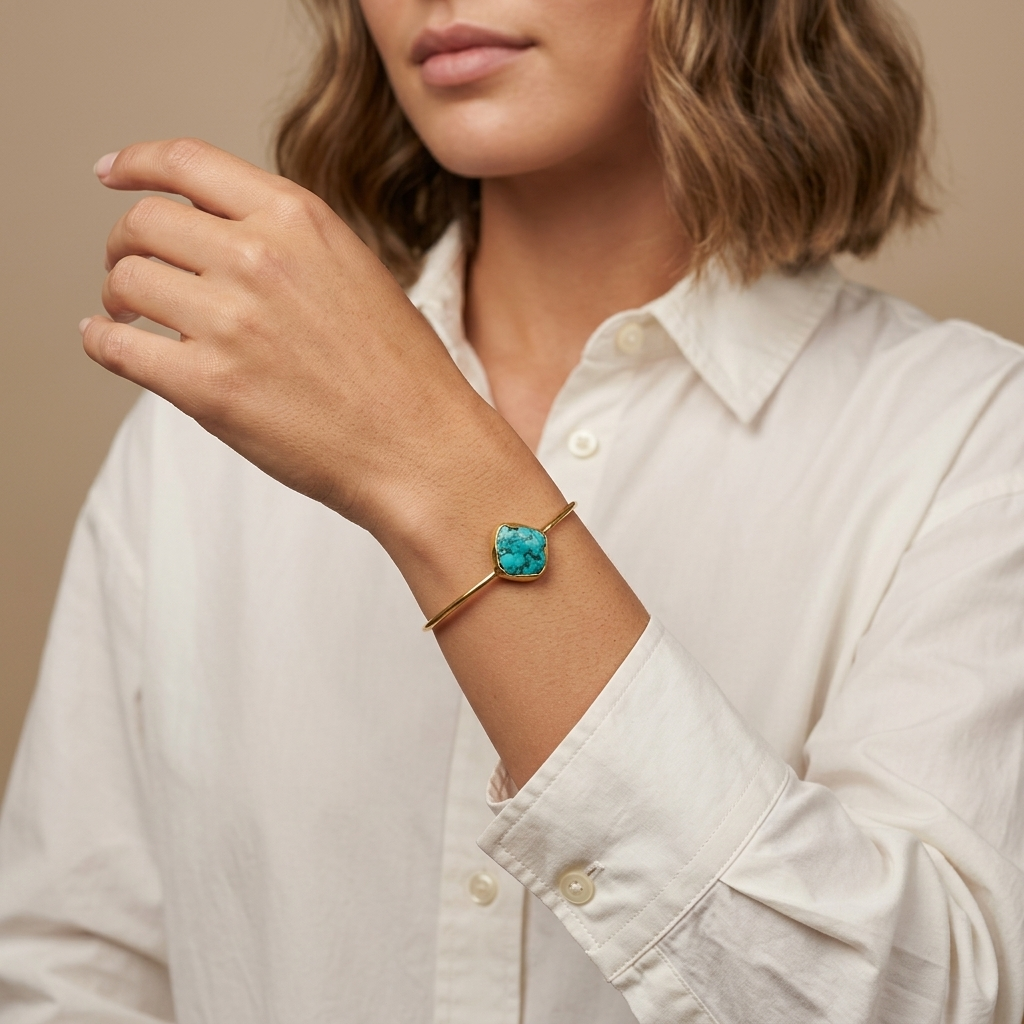 Azure Shore Turquoise Gemstone Bracelet