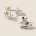 Saturn Planet Stud Earrings – view 4